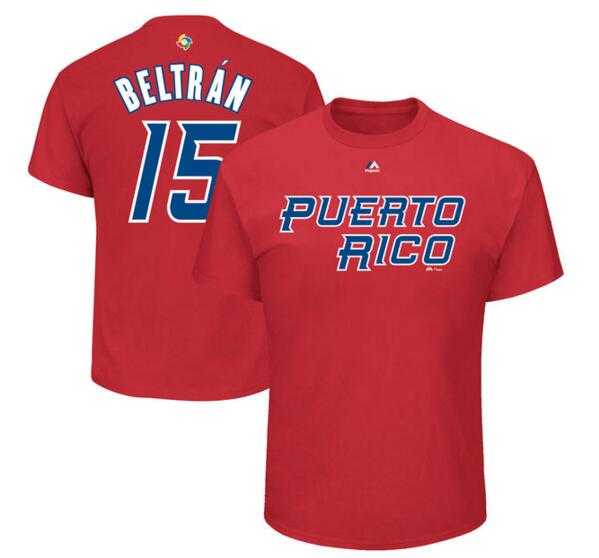 Puerto Rico Baseball 15 Carlos Beltran Majestic 2017 World Baseball Classic Name & Number T-Shirt Red,We sell and wholesale Puerto Rico Baseball 15 Carlos Beltran Majestic 2017 World Baseball Classic Name & Number T-Shirt Red on line form chian!